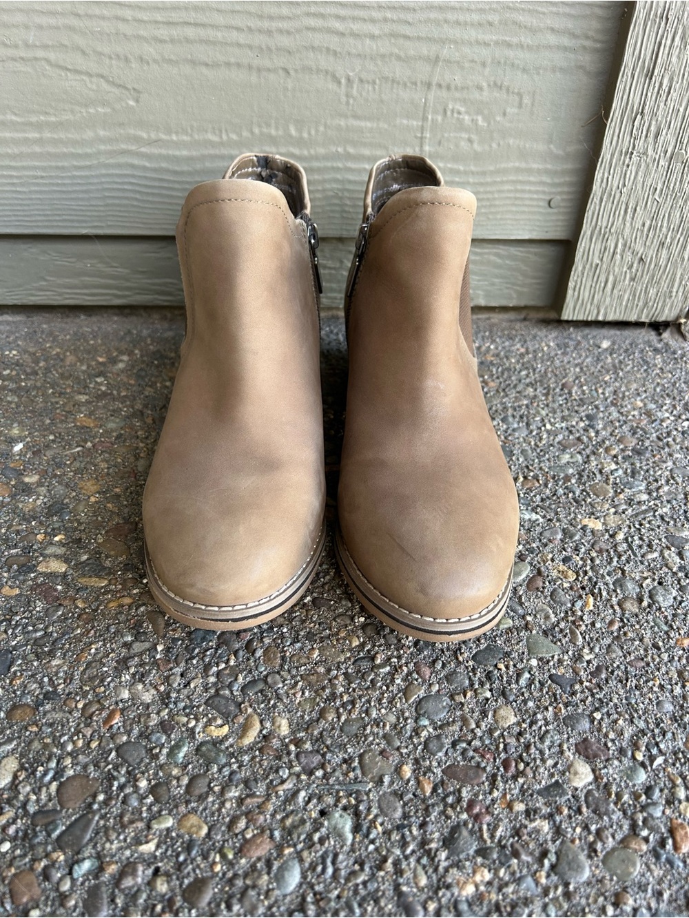 Blondo Tan Leather Ankle Booties